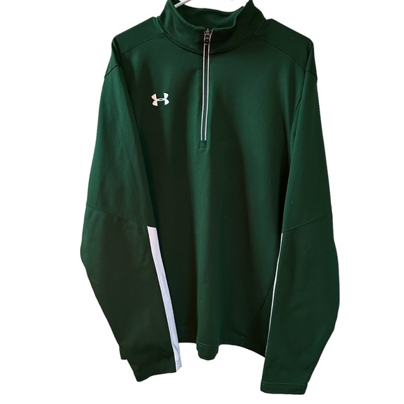 Under Armour Men's Forest Green Qualifier Quarter Zip
Size X-Large - Picture 3 of 8